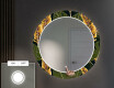 Specchi LED rotondo decorativi da parete per ingresso - Botanical Flowers #4