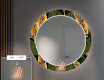 Specchi LED rotondo decorativi da parete per ingresso - Botanical Flowers #5