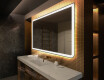 Specchio da parete moderno per bagno con luci L146