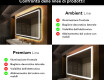 Specchio da parete moderno per bagno con luci L146 #2