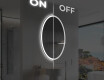 Ovale specchio moderno con luci LED - Verticale L227 #3