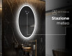 Ovale specchio moderno con luci LED - Verticale L227 #6