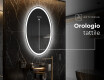 Ovale specchio moderno con luci LED - Verticale L227 #7