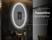 Ovale specchio moderno con luci LED - Verticale L227 #8