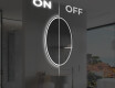 Ovale specchio moderno con luci LED - Verticale L228 #3
