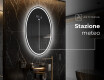 Ovale specchio moderno con luci LED - Verticale L228 #6
