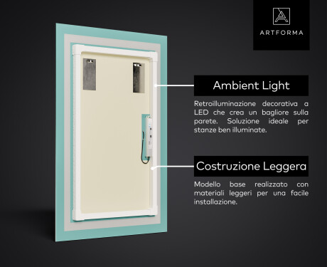 Specchio ingresso retroilluminato LED L11 #3