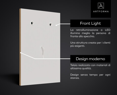 Specchio ingresso retroilluminato LED L12 #6