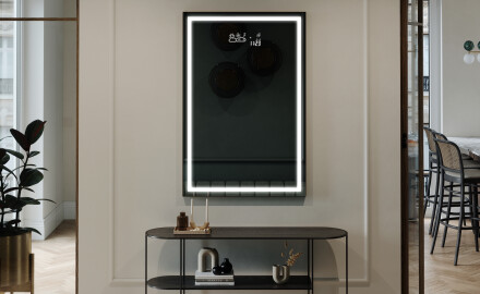 Artforma - Specchio bagno rotondo con luci LED L35