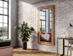 Verticale specchio rettangolare con cornice in legno L224