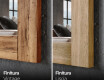 Verticale specchio rettangolare con cornice in legno L224 #4