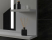 Appendiabiti con specchio con luci bagno con mensola L02 #6