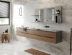 Appendiabiti con specchio con luci bagno con mensola L02 #8