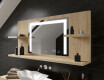 Specchio retroilluminato bagno con mensola L11