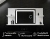 Specchio retroilluminato bagno con mensola L11 #7