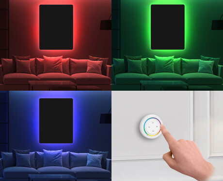 Arrotondati decorativi specchio da parete L172 #11