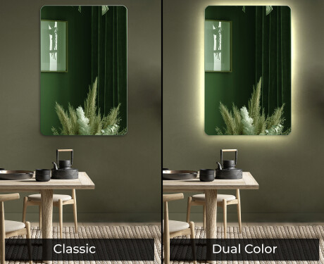 Arrotondati decorativi specchio da parete L172 #9