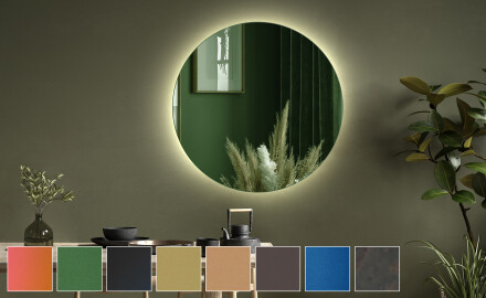 Rotondi specchio da parete moderno L175