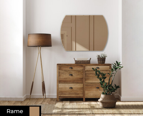 Arrotondati parete a specchio decorativi moderno L177 #2