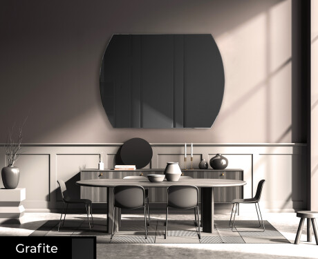 Arrotondati parete a specchio decorativi moderno L177 #5