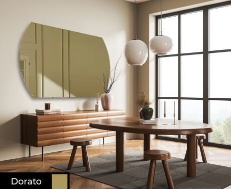 Arrotondati parete a specchio decorativi moderno L177 #8