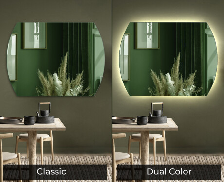 Arrotondati parete a specchio decorativi moderno L177 #9