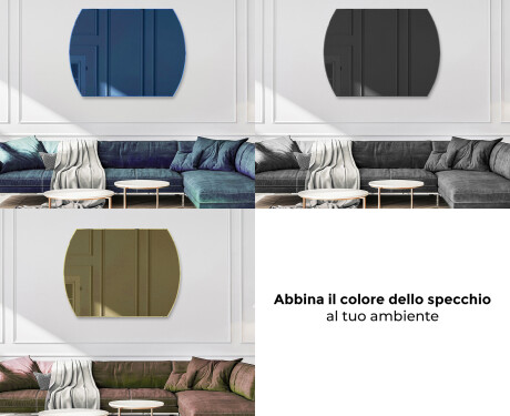 Arrotondati parete a specchio decorativi moderno L177 #10