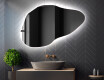 Specchio da bagno LED di forma irregolare P221