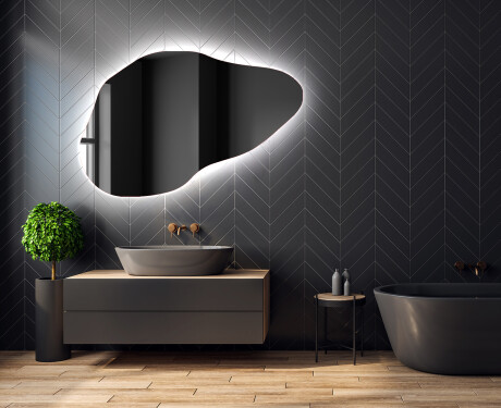 Specchio da bagno LED di forma irregolare P221 #2