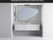 Specchio da bagno LED di forma irregolare P221 #3