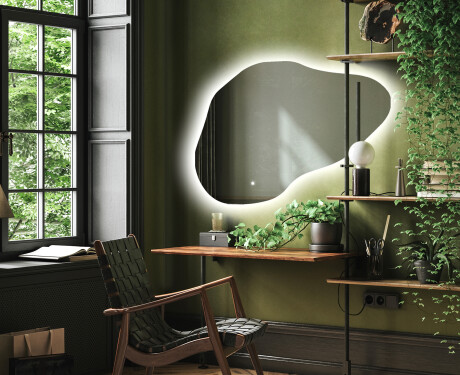 Specchio da bagno LED di forma irregolare P221 #4