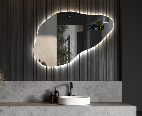 Specchio da bagno LED di forma irregolare P221 #6