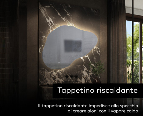 Specchio da bagno LED di forma irregolare P221 #9