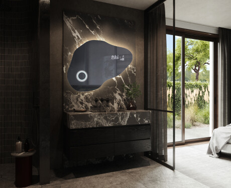 Specchio da bagno LED di forma irregolare P221 #10