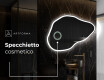 Specchio da bagno LED di forma irregolare P222 #4