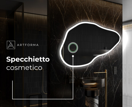 Specchio da bagno LED di forma irregolare P222 #4