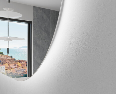 Ovale specchio moderno con luci LED L229 #2