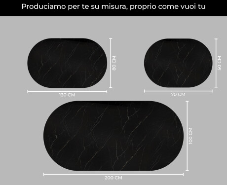 Ovale specchio moderno con luci LED L229 #4
