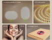 Specchio da bagno illuminato, bicolore, interruttore touch, tappetino riscaldante #6