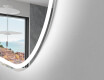 Ovale specchio moderno con luci LED L230 #2