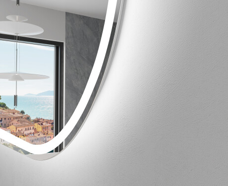 Ovale specchio moderno con luci LED L230 #2