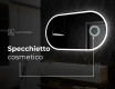 Ovale specchio moderno con luci LED L230 #5
