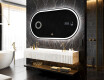 Ovale specchio moderno con luci LED L230 #10