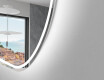 Ovale specchio moderno con luci LED L231 #2