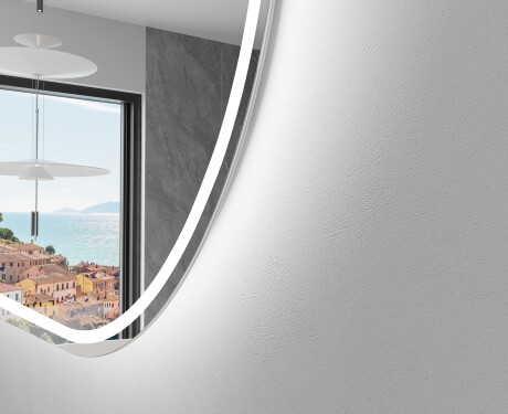 Ovale specchio moderno con luci LED L231 #2