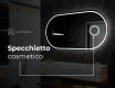 Ovale specchio moderno con luci LED L231 #6