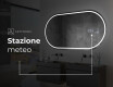 Ovale specchio moderno con luci LED L231 #8