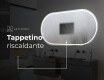 Ovale specchio moderno con luci LED L231 #10