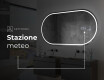 Ovale specchio moderno con luci LED L231 #7