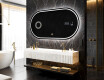 Ovale specchio moderno con luci LED L231 #10